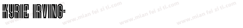 Kyrie Irving字体转换